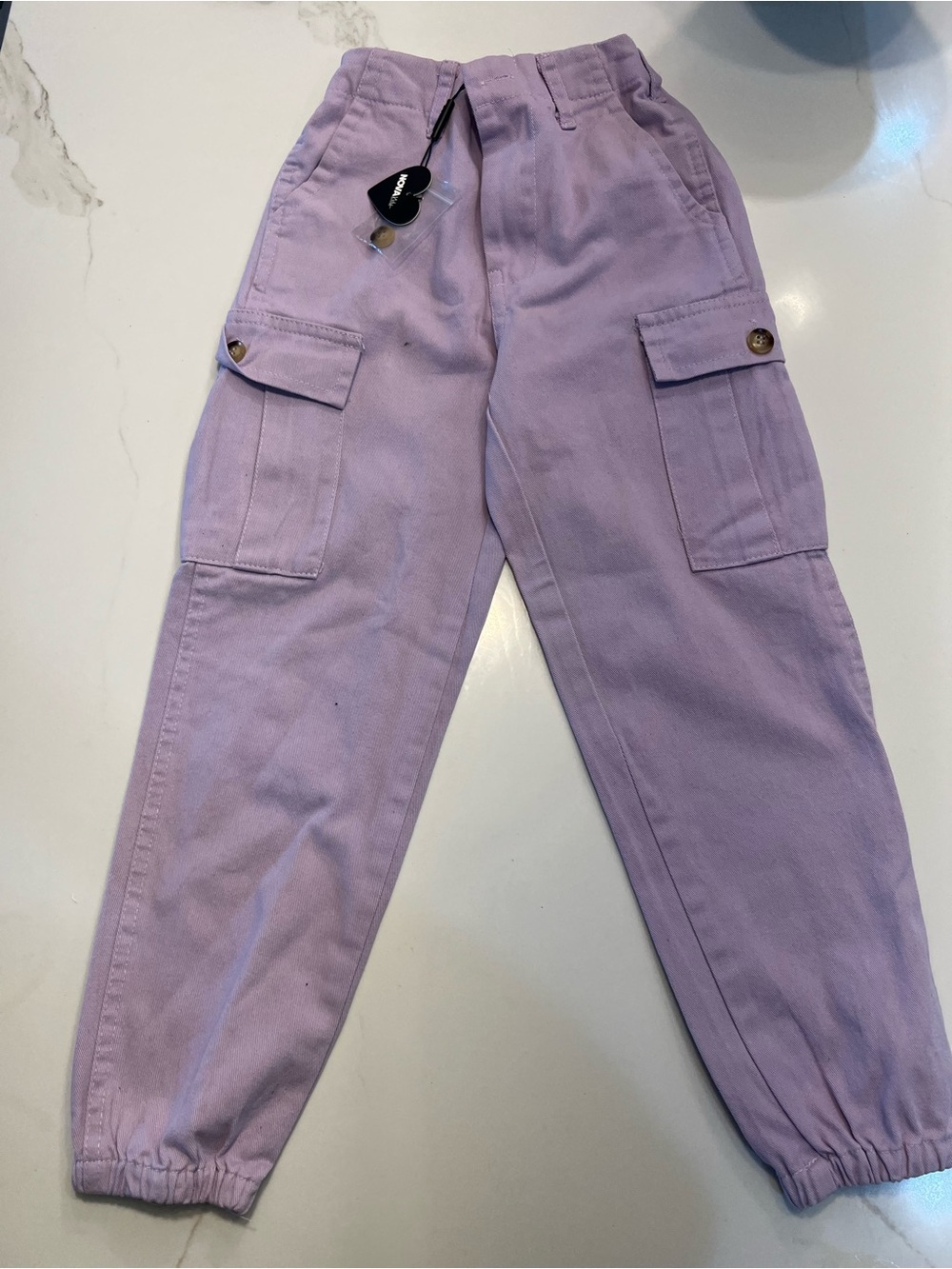 Fashion Nova Lavender Cargo Joggers